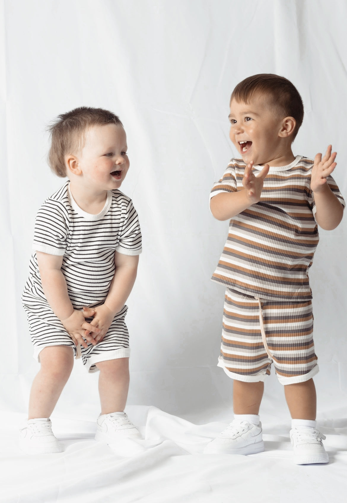 Black & White Striped Set